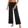 imageWiWi Pajama Pants for Women Comfy Soft Comfortable Pajamas Womens Lounge Sleep Pj Bottoms Viscose from Bamboo SXXLAblacknavy