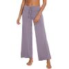 imageWiWi Pajama Pants for Women Comfy Soft Comfortable Pajamas Womens Lounge Sleep Pj Bottoms Viscose from Bamboo SXXLAblackviolet