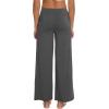 imageWiWi Pajama Pants for Women Comfy Soft Comfortable Pajamas Womens Lounge Sleep Pj Bottoms Viscose from Bamboo SXXLAcharcoal Heatherheather Grey