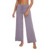 imageWiWi Pajama Pants for Women Comfy Soft Comfortable Pajamas Womens Lounge Sleep Pj Bottoms Viscose from Bamboo SXXLAvioletdark Grey