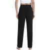 imageWiWi Pajama Pants for Women Soft Viscose from Bamboo Comfortable Pj Bottoms with Drawstring SXXLBlack
