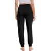 imageWiWi Pajama Pants for Women Viscose from Bamboo Lounge Bottoms with Pocket Sweatpants Joggers Night Pant SXXLBlack