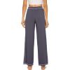 imageWiWi Pajama Pants for Women Wide Leg Long Bottoms Casual Loose Sweatpants High Waist Lounge Pajamas SXXLDark Grey