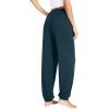imageWiWi Viscose from Bamboo Pajamas Pants for Women Soft Yoga Jogger Pant Comfy Pajama Bottoms SXXLDeep Teal