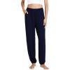 imageWiWi Viscose from Bamboo Pajamas Pants for Women Soft Yoga Jogger Pant Comfy Pajama Bottoms SXXLNavy