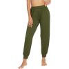 imageWiWi Womens Pajama Bottoms Soft Viscose from Bamboo Joggers pants Yoga Pants Casual Lounge SXXLArmy Green