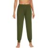 imageWiWi Womens Pajama Bottoms Soft Viscose from Bamboo Joggers pants Yoga Pants Casual Lounge SXXLArmy Green