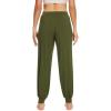 imageWiWi Womens Pajama Bottoms Soft Viscose from Bamboo Joggers pants Yoga Pants Casual Lounge SXXLArmy Green