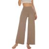 imageWiWi Womens Pajama Pants Viscose from Bamboo Sleep Pant High Waist Comfy Pajamas Bottom Soft Palazzo Sweatpants SXXLCamel