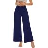 imageWiWi Womens Pajama Pants Viscose from Bamboo Sleep Pant High Waist Comfy Pajamas Bottom Soft Palazzo Sweatpants SXXLNavy