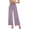 imageWiWi Womens Pajama Pants Viscose from Bamboo Sleep Pant High Waist Comfy Pajamas Bottom Soft Palazzo Sweatpants SXXLViolet