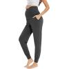 imageWiWi Womens Viscose from Bamboo Maternity Pants Soft Over The Belly Pregnancy Leggings High Waist Stretchy BottomsAcharcoal Heather