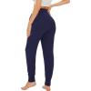imageWiWi Womens Viscose from Bamboo Maternity Pants Soft Over The Belly Pregnancy Leggings High Waist Stretchy BottomsAnavy