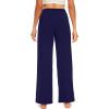imageWiWi Womens Wide Leg Pajama Pants Casual Sleep Bottoms Palazzo Yoga Sweatpants Pant with Pockets Viscose from Bamboo SXXLNavy