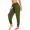 imageWiWi Womens Pajama Bottoms Soft Viscose from Bamboo Joggers pants Yoga Pants Casual Lounge SXXLArmy Green