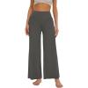 imageWiWi Womens Pajama Pants Viscose from Bamboo Sleep Pant High Waist Comfy Pajamas Bottom Soft Palazzo Sweatpants SXXLIron Grey