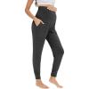 imageWiWi Womens Viscose from Bamboo Maternity Pants Soft Over The Belly Pregnancy Leggings High Waist Stretchy BottomsAcharcoal Heather