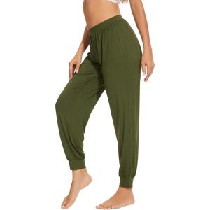 imageWiWi Womens Pajama Bottoms Soft Viscose from Bamboo Joggers pants Yoga Pants Casual Lounge SXXLArmy Green