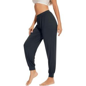 imageWiWi Womens Pajama Bottoms Soft Viscose from Bamboo Joggers pants Yoga Pants Casual Lounge SXXLMidnight Blue
