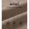 imageWiWi Bamboo Viscose Pajamas for Women Soft Comfy Loungewear Short Sleeve Tops and Long Pants Sleepwear Pjs SXXLAcamel