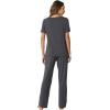 imageWiWi Womens Viscose from Bamboo Pajamas Set 2 Piece Soft Top with Long Pants Pjs Sleepwear Lightweight Loungewear Sets SXXLAcharcoal