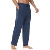 imageWiWi Viscose from Bamboo Mens Sleep Pant Sports Trousers with Pockets Light bottom SXXLAdark Blue