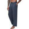 imageWiWi Viscose from Bamboo Mens Sleep Pant Sports Trousers with Pockets Light bottom SXXLBmidnight Blue
