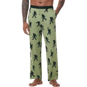 imageWiWi Viscose from Bamboo Mens Sleep Pant Sports Trousers with Pockets Light bottom SXXLBchimpanzees