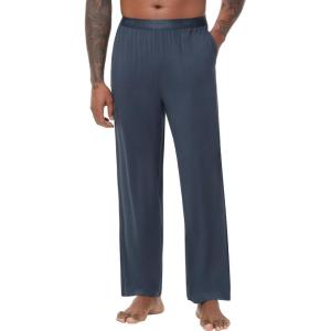 imageWiWi Viscose from Bamboo Mens Sleep Pant Sports Trousers with Pockets Light bottom SXXLBmidnight Blue