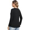 imageWiWi Womens Viscose from Bamboo Pajama Tops Soft Basic Sleep Shirt Loose Long Sleeves TShirt Loungewear SXXLBblack