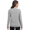 imageWiWi Womens Viscose from Bamboo Pajama Tops Soft Basic Sleep Shirt Loose Long Sleeves TShirt Loungewear SXXLBheather Grey