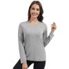 imageWiWi Womens Viscose from Bamboo Pajama Tops Soft Basic Sleep Shirt Loose Long Sleeves TShirt Loungewear SXXLBheather Grey