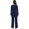 imageWiWi Womens Pajamas Set Viscose from Bamboo Long Raglan Sleeve Pajama Sets Pjs Soft Sleepwear SXXLNavy