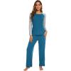 Teal Blue/Light Heather Grey