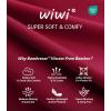 imageWiWi Bamboo Viscose Pajama Set for Women Soft Long Sleeve Top with Pants Sleepwear 2 Piece Pjs Sets Sleepwear SXXLWine Red