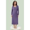 imageWiWi Nightgowns for Women Soft Sleepwear Long Sleeve Nightshirts Pajamas Gown Viscose from Bamboo Pjs SXXLAlavender
