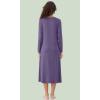 imageWiWi Nightgowns for Women Soft Sleepwear Long Sleeve Nightshirts Pajamas Gown Viscose from Bamboo Pjs SXXLAlavender