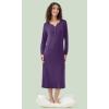 imageWiWi Nightgowns for Women Soft Sleepwear Long Sleeve Nightshirts Pajamas Gown Viscose from Bamboo Pjs SXXLDark Purple