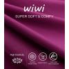 imageWiWi Viscose from Bamboo Womens Pajamas Set Soft V Neck Sleepwear Short Sleeve Top with Pant Lightweight S3XEdark Reddish Purple