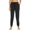 imageWiWi Pajama Pants for Women Soft Viscose from Bamboo Comfortable Womens Lightweight Sleep Pj Bottoms SXXLBlack