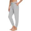 imageWiWi Pajama Pants for Women Soft Viscose from Bamboo Comfortable Womens Lightweight Sleep Pj Bottoms SXXLLight Heather Grey