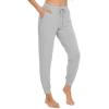 imageWiWi Pajama Pants for Women Soft Viscose from Bamboo Comfortable Womens Lightweight Sleep Pj Bottoms SXXLLight Heather Grey