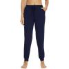imageWiWi Pajama Pants for Women Soft Viscose from Bamboo Comfortable Womens Lightweight Sleep Pj Bottoms SXXLNavy
