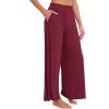 imageWiWi Viscose from Bamboo Women s Pajamas Pants Soft Yoga Loose Pant Comfy Pajama Bottoms SXXLWine