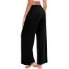 imageWiWi Women s Pajamas Pants with Pocket Soft Viscose from Bamboo Yoga Loose Pant Comfy Pajama Bottoms SXXLBlack