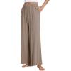 imageWiWi Women s Pajamas Pants with Pocket Soft Viscose from Bamboo Yoga Loose Pant Comfy Pajama Bottoms SXXLCamel