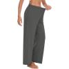 imageWiWi Women s Pajamas Pants with Pocket Soft Viscose from Bamboo Yoga Loose Pant Comfy Pajama Bottoms SXXLCharcoal