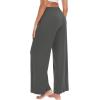 imageWiWi Women s Pajamas Pants with Pocket Soft Viscose from Bamboo Yoga Loose Pant Comfy Pajama Bottoms SXXLCharcoal