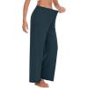 imageWiWi Women s Pajamas Pants with Pocket Soft Viscose from Bamboo Yoga Loose Pant Comfy Pajama Bottoms SXXLDark Bluish Green