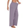 imageWiWi Women s Pajamas Pants with Pocket Soft Viscose from Bamboo Yoga Loose Pant Comfy Pajama Bottoms SXXLViolet